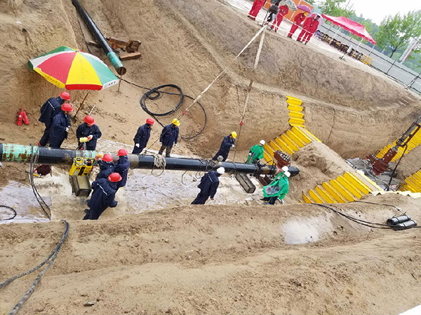 液壓管道切割坡口機(jī)蘭鄭長(zhǎng)鄭州段施工